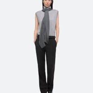 Helmut Lang Apex Wool & Silk Turtleneck Sweater & Shrug